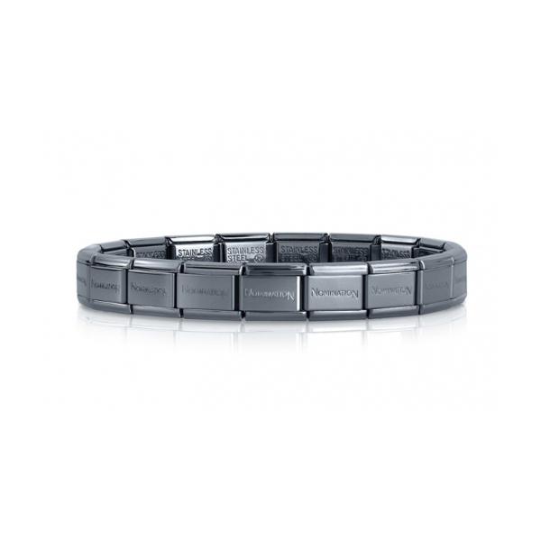 NOMINATION Grey IP Colour Base Bracelet 030001046