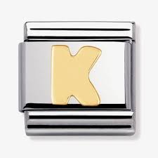 NOMINATION 'Letter K' Gold 03010111