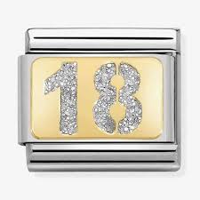 NOMINATION Glitter Number '18' Enamel 03022401