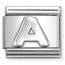 NOMINATION 'Letter A' Silver 33011301