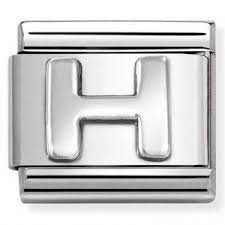 NOMINATION 'Letter H' Silver 33011308