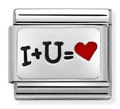 NOMINATION 'I+U Heart' Silver 33020851