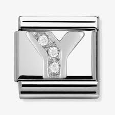 NOMINATION 'Letter Y' Silver CZ 33030125