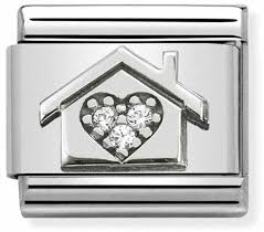 NOMINATION 'Cz Heart Home' Silver 33031111