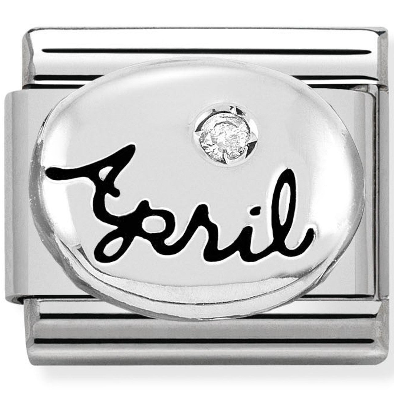NOMINATION Month 'April' Silver 33050504