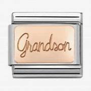 NOMINATION Engraved 'Grandson' Rose Gold 43010806