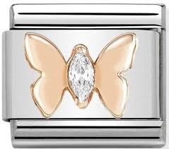 NOMINATION 'Butterfly' Cz Rose Gold 43030519