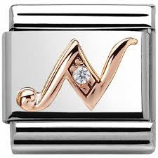 NOMINATION 'Letter N' Rose Gold 43031014