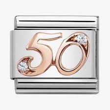 NOMINATION Number '50' Rose Gold 43031550