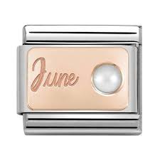 NOMINATION Month 'June' Rose Gold 43050806