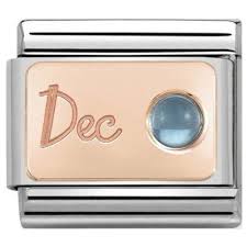 NOMINATION Month 'December' Rose Gold 43050812