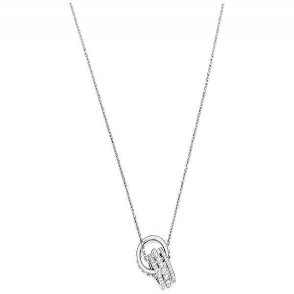 Swarovski Rhodium Further Necklace