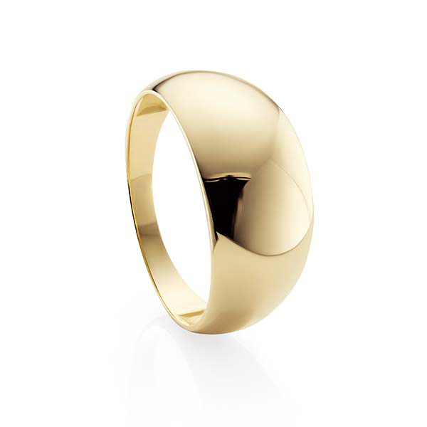 Women's Gold Dome Ring – Nialaya