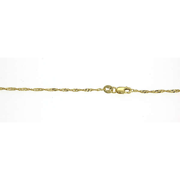 9ct Singapore Rope Anklet