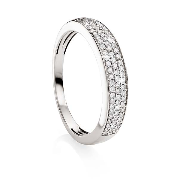 9ct White Gold 0.25ct Diamond Ring