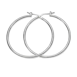 Sterling Silver 30mm Polished Hoops