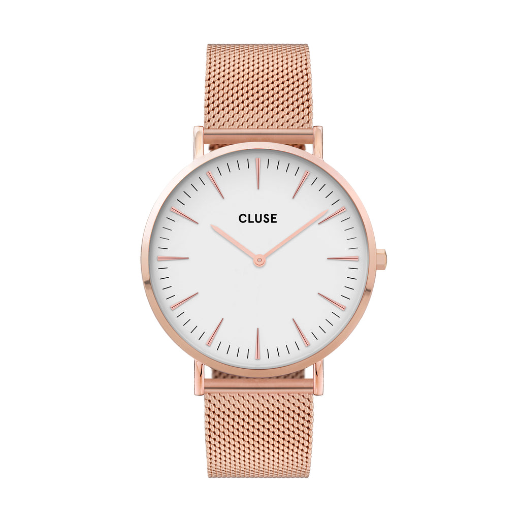 CLUSE La Boheme Mesh Rose Gold/White