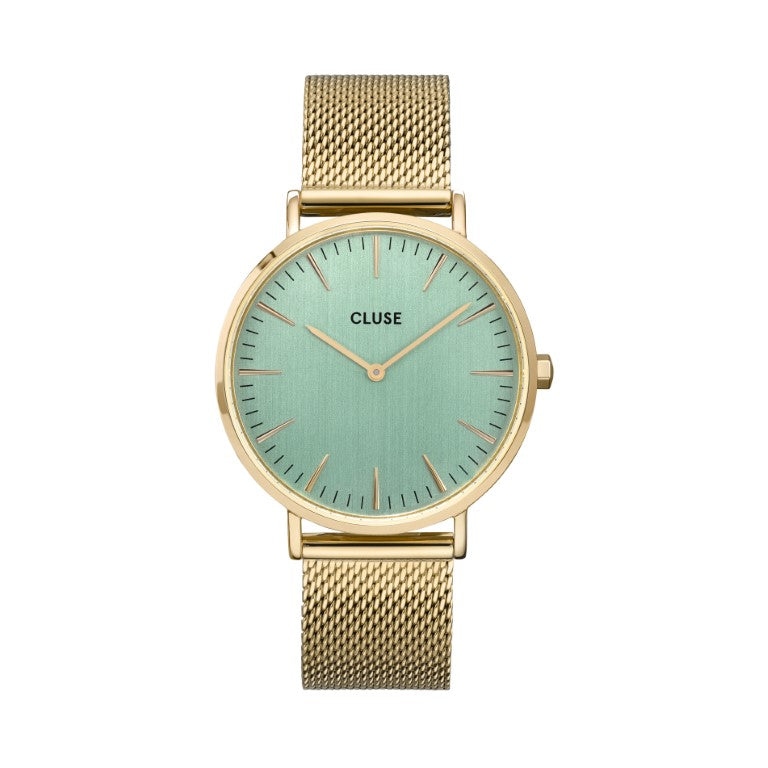 CLUSE La Boheme Gold Stone Green/Gold Mesh