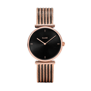 CLUSE Triomphe Mesh Bicolour Rose Gold Black/Black