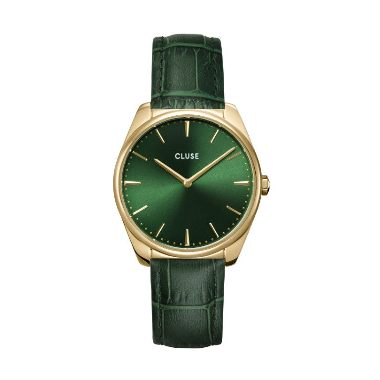 CLUSE Feroce Gold Forest Green/Forest Green Croc