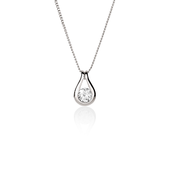 Sterling Silver Cubic Zirconia Pendant