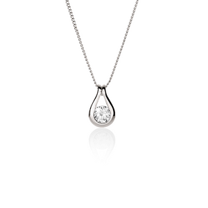 Sterling Silver Cubic Zirconia Pendant