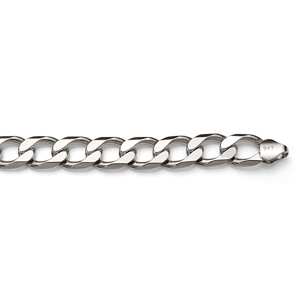 Sterling Silver Heavy Curb Bracelet