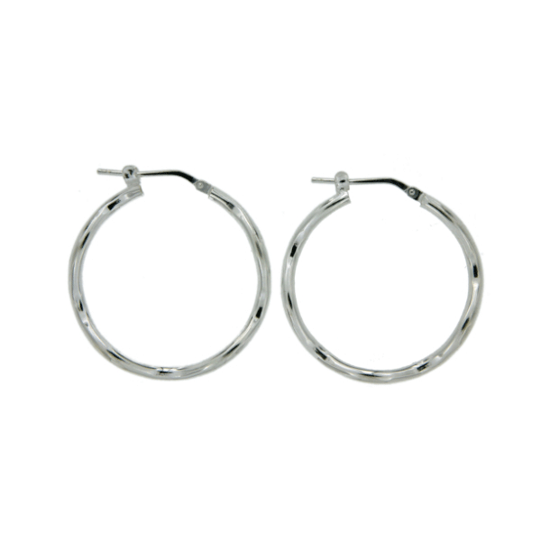 Sterling silver hoops