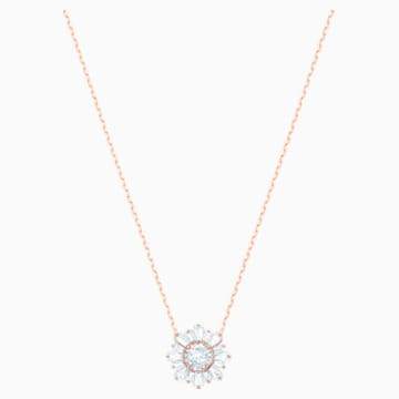 Swarovksi Sunshine Pendant, White, Rose-gold tone plated