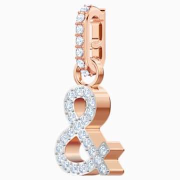 Swarovksi Swarovski Remix Collection & Charm, White, Rose-gold tone plated