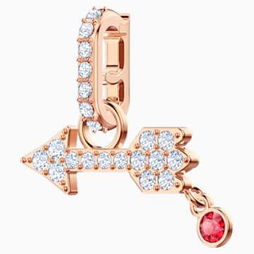 Swarovksi Swarovski Remix Collection Arrow Charm, White, Rose-gold tone plated